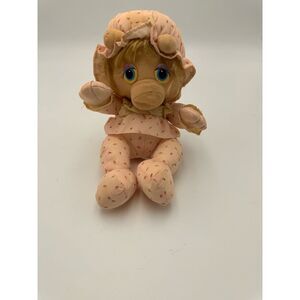 1984 HASABRO‎ SOFTIES 8' PLUSH MISS PIGGY PAMPERS MUPPET BABIES STUFFED DOLL